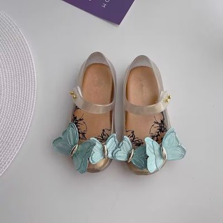 Giày trẻ em Melissa Brazil Giày sandal thời trang nữ nơ ba chiều