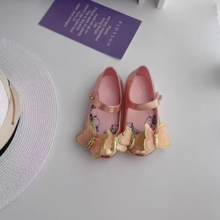 Giày trẻ em Melissa Brazil Giày sandal thời trang nữ nơ ba chiều