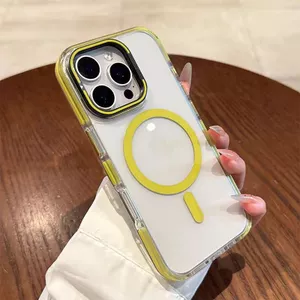 Ốp lưng cứng acrylic trong suốt / Giá đỡ tương thích cho iPhone 12 pro max 13 pro max 14 pro max 15 pro max 16 pro max