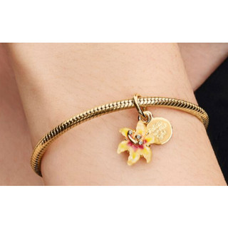 Hoa hình giọt nước màu vàng đẹp mắt - Đồ handmade mặt dây chuyền DIY