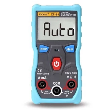Đồng hồ vạn năng kỹ thuật số thông minh ZT-S1 Đồng hồ vạn năng chống cháy Mini kỹ thuật số có độ chính xác cao ZT-S1 Loại hộ gia đình Đồng hồ vạn năng kỹ thuật số tự động Không cần chuyển đổi