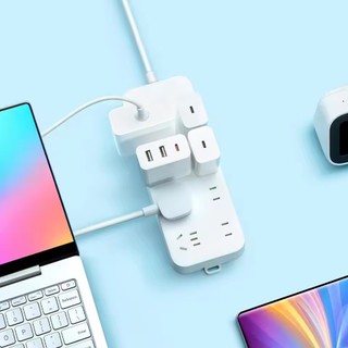 Dải nguồn Xiaomi Mijia 8 ổ cắm 1.8m / 3m 4 cổng Bảng vá nối dài phích cắm lớn 10A 2500W cho ngôi nhà thông minh