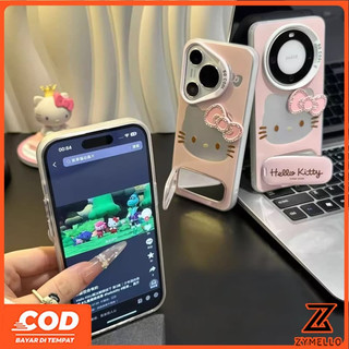 Thích hợp cho OPPO A6X A6 A5i A6PRO A5X A5 5G A3 A3X A3Pro A5Pro A18 A3 A79 A38 A17 A57 A60 A58 A78 A98 A54 A76 A15 A9 A7 A5S A12 Giá đỡ gương nơ rỗng thời trang IMD Chống sốc