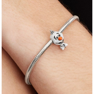 Mặt dây chuyền DIY Olaf Charm màu trắng - cổ điển và sành điệu