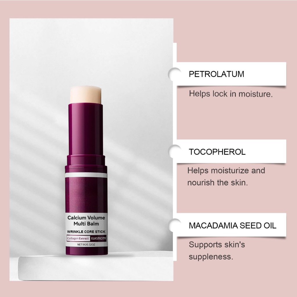 Canxi Multi Balm, Canxi Volume Multi Balm, Nếp Nhăn Core Stick, Chống lão hóa, Dưỡng ẩm, Làm săn chắc da, Thích hợp cho mắt, cổ, mặt, 9g