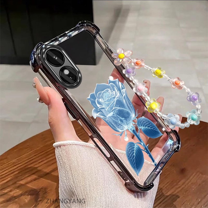 Ốp Lưng Cho OPPO Reno 8T 4G Reno 8T 5G Đá Pha Lê Thiết Kế Mới Hoa Mạ Điện Chống Sốc Thẩm Mỹ Vỏ Điện Thoại Vòng Tay Pha Lê Miễn Phí