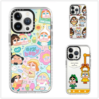 Dành Cho iPhone 17 16 15 14 13 Pro Max Dễ Thương Khóc Bé Gái Ốp Lưng Cho iPhone 11 12 TPU Mềm Trong Suốt Chống Sốc iPhone 16 15 Plus