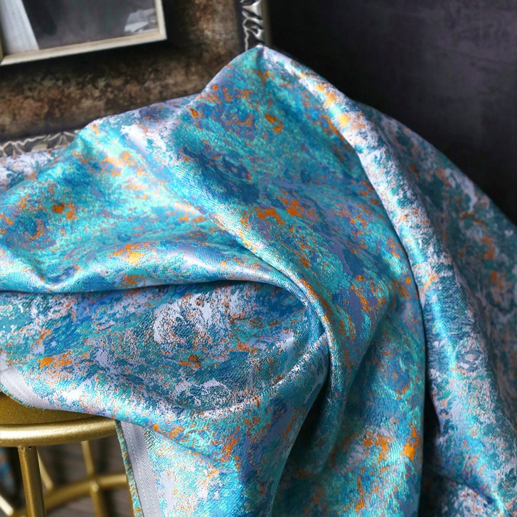 Tranh Sơn Dầu Nylon Jacquard Mật Độ Cao, Phù Hợp May Sườn Xám và Chất Liệu Kimono TJ8900