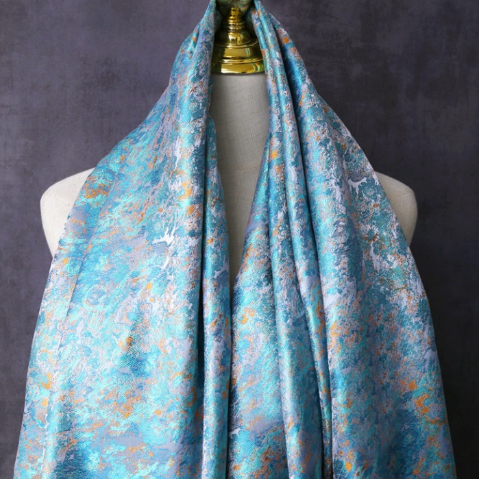 Tranh Sơn Dầu Nylon Jacquard Mật Độ Cao, Phù Hợp May Sườn Xám và Chất Liệu Kimono TJ8900