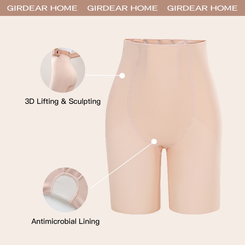 Girdear Home Quần Lót Định Hình Cao Cấp Cho Phụ Nữ Với Khả Năng Đàn Hồi Và Độ Mềm Mỏng Tối Ưu - Cao Co Nâng Hông Trung Cao Eo, Liền Mạch Nhẹ Nhàng, Quần An Toàn,8531JB03