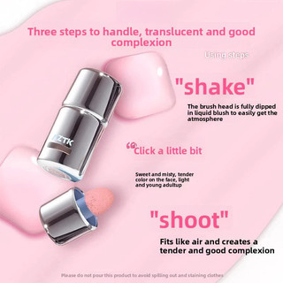Aztk Frozen Liquid Blush 🍎 🍎 ❈ 🍒 ❈ ❈ 🍎 🍎 Bầu không khí mờ Tự nhiên Đường viền đa năng Làm sáng da Chất lỏng tăng cường Blush Trang điểm mặt Blush