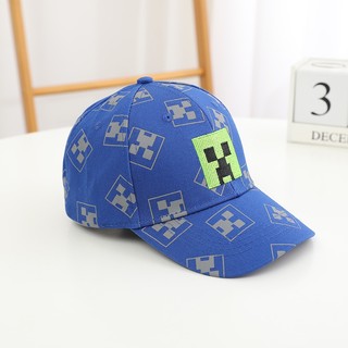 Mũ bóng chày hoạt hình trẻ em có họa tiết Minecraft cho bé trai và bé gái Mũ thích hợp cho bé 2-7 tuổi