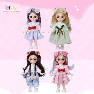 Quần áo búp bê 16-18 cm OB11 Váy quần áo búp bê 1 / 12 Phụ kiện búp bê Bộ đồ trang phục cho bé gái Quà tặng LMWU
