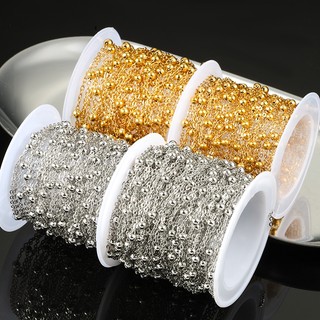 18K Mạ Vàng Đính Hạt Đeo Chéo DIY Vòng Tay Chống Thấm Nước Thép Không Gỉ Trang Sức Phụ Kiện