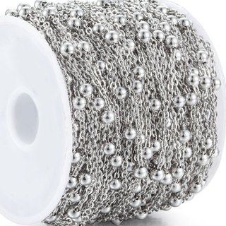 18K Mạ Vàng Đính Hạt Đeo Chéo DIY Vòng Tay Chống Thấm Nước Thép Không Gỉ Trang Sức Phụ Kiện