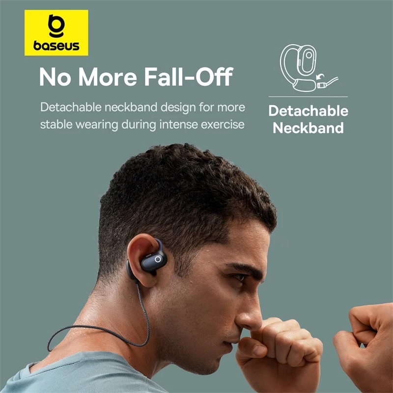 Tai nghe không dây thực sự Baseus Eli Fit Open-Ear Màn hình kỹ thuật số Trình điều khiển lớn 16,2mm