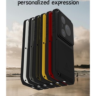 Love Mei Armor Ốp Lưng Kim Loại Hạng Nặng Ốp Lưng Điện Thoại Huawei Pura 80 Ultra Pro Plus Chống Sốc Chống Bụi Khung Bảo Vệ