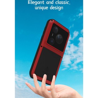 Love Mei Armor Ốp Lưng Kim Loại Hạng Nặng Ốp Lưng Điện Thoại Huawei Pura 80 Ultra Pro Plus Chống Sốc Chống Bụi Khung Bảo Vệ