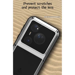 Love Mei Armor Ốp Lưng Kim Loại Hạng Nặng Ốp Lưng Điện Thoại Huawei Pura 80 Ultra Pro Plus Chống Sốc Chống Bụi Khung Bảo Vệ