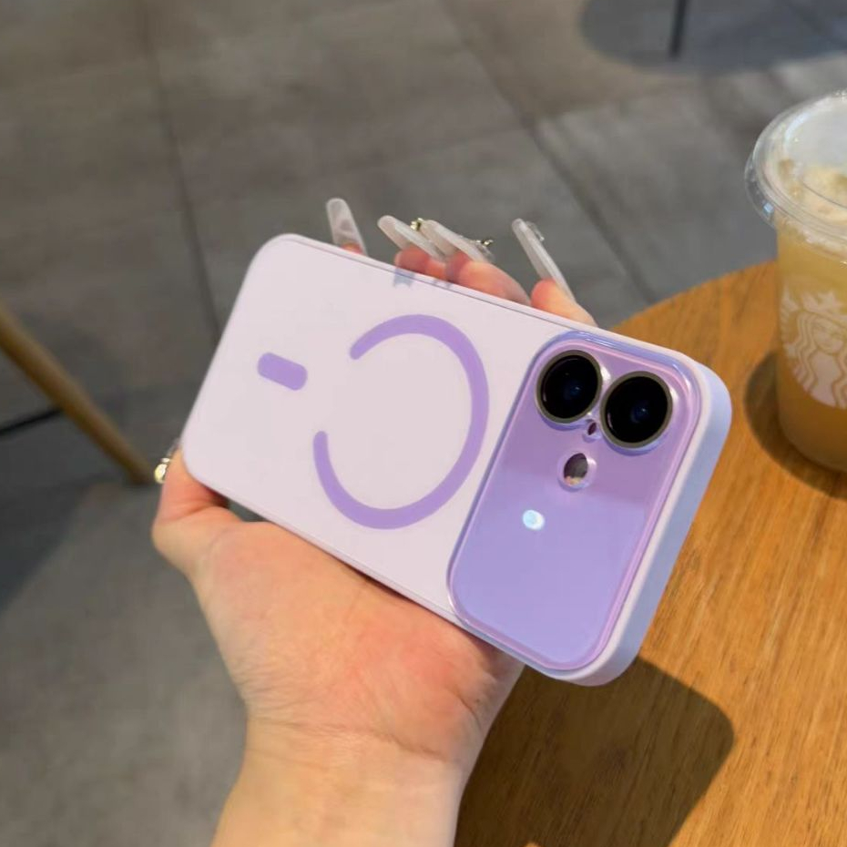 Ốp lưng cứng mờ cửa sổ lớn tương thích với iPhone 13 pro max 14 pro max 15 pro max 16 pro max 17 pro max 17 air case