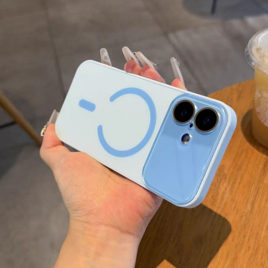 Ốp lưng cứng mờ cửa sổ lớn tương thích với iPhone 13 pro max 14 pro max 15 pro max 16 pro max 17 pro max 17 air case