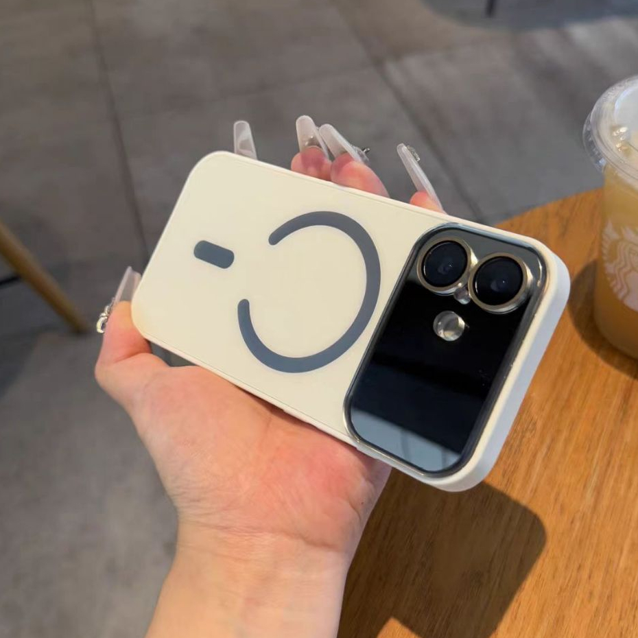 Ốp lưng cứng mờ cửa sổ lớn tương thích với iPhone 13 pro max 14 pro max 15 pro max 16 pro max 17 pro max 17 air case