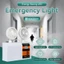 Đèn LED khẩn cấp Đèn hai đầu có thể sạc lại Đèn khẩn cấp cứu hỏa có thể sạc lại