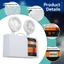 Đèn LED khẩn cấp Đèn hai đầu có thể sạc lại Đèn khẩn cấp cứu hỏa có thể sạc lại