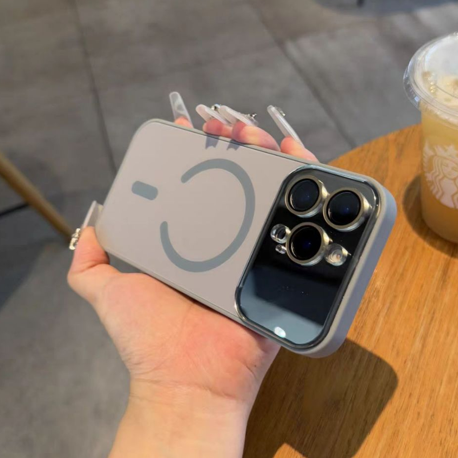 Ốp lưng cứng mờ cửa sổ lớn tương thích với iPhone 13 pro max 14 pro max 15 pro max 16 pro max 17 pro max 17 air case
