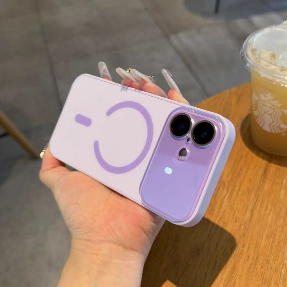 Ốp lưng cứng mờ cửa sổ lớn tương thích với iPhone 13 pro max 14 pro max 15 pro max 16 pro max 17 pro max 17 air case