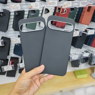 Ốp Điện Thoại Sợi Carbon Aramid Cao Cấp Cho Google Pixel 10 9 Pro XL Sạc Không Dây Từ Tính Siêu Mỏng Ốp Lưng Chống Sốc