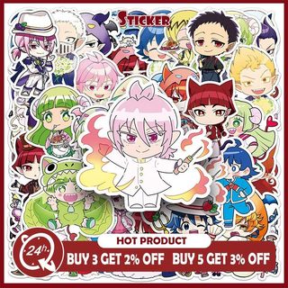 50 Chiếc Chào Mừng Đến Với Trường Quỷ! Iruma-kun Anime Sticker Notebook Đồ chơi trang trí chống nước