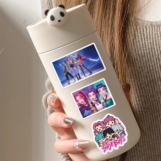 60 Chiếc Hoạt Hình KPop Demon Hunters Dán Cho Trẻ Em Chống Thấm Nước DIY Điện Thoại Thời Trang Miếng Dán