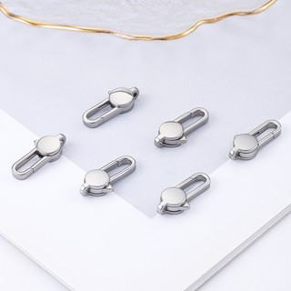 Khóa tôm hùm hình bầu dục thép không gỉ, chống mồ hôi, không gây dị ứng, phù hợp làm phụ kiện DIY