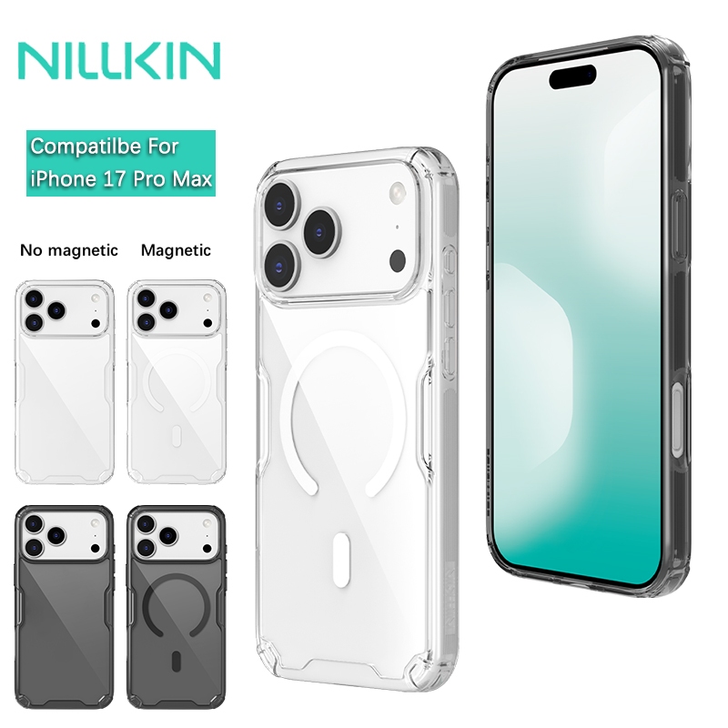 Nillkin Cho Apple iPhone 17 Pro Max Air Nature TPU Pro Ốp Lưng Từ Tính PC TPU Trong Suốt Ốp Lưng Nam Châm Vỏ Điện Thoại Chống Sốc Vỏ Bảo Vệ