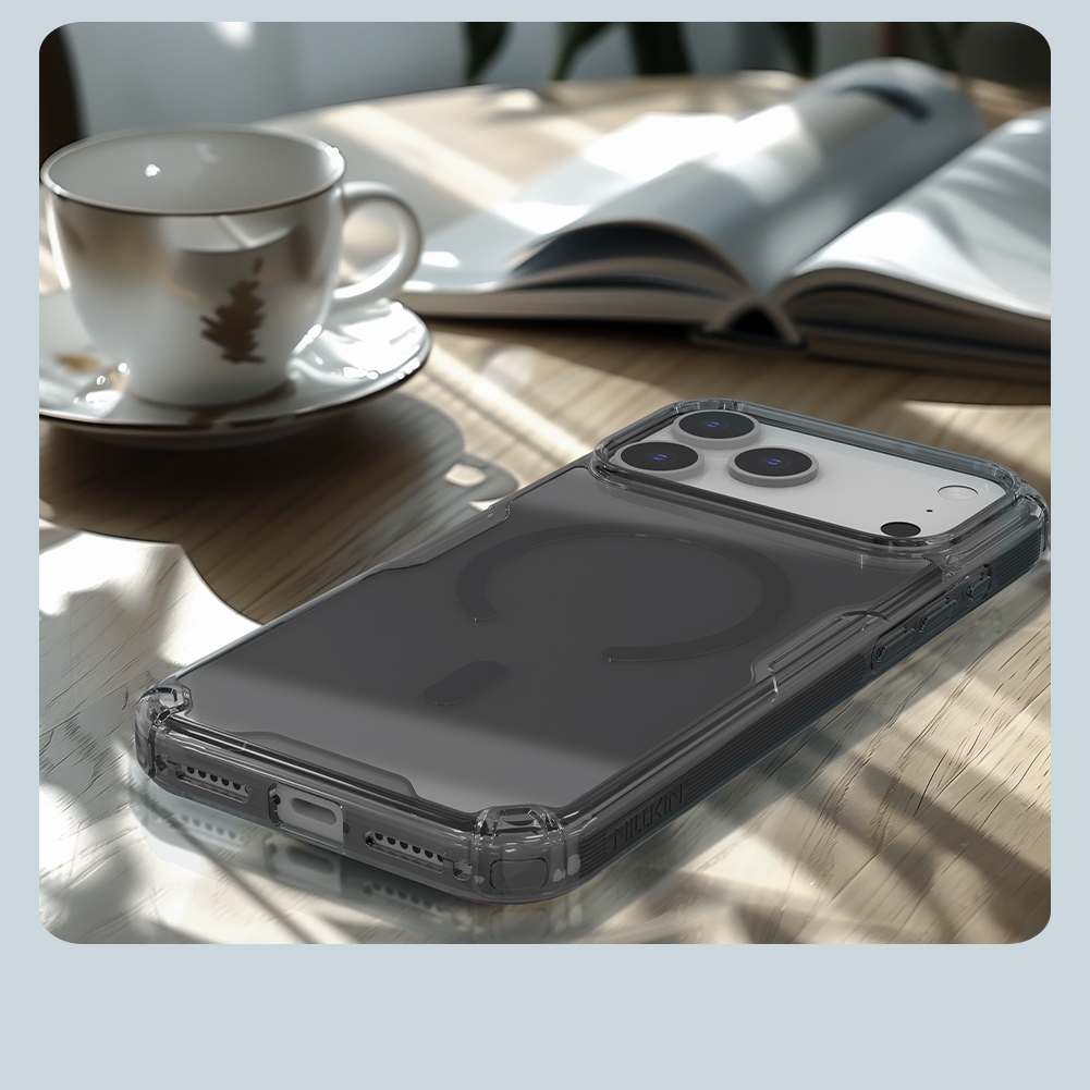 Nillkin Cho Apple iPhone 17 Pro Max Air Nature TPU Pro Ốp Lưng Từ Tính PC TPU Trong Suốt Ốp Lưng Nam Châm Vỏ Điện Thoại Chống Sốc Vỏ Bảo Vệ