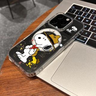 Ốp bảo vệ trong suốt họa tiết chó Snoopy dễ thương cho iPhone 11 12 Pro 13 Pro Max 15 Pro Max 14 16 Pro 16 Plus 17 Air 17 Pro 17 Pro Max Ốp điện thoại
