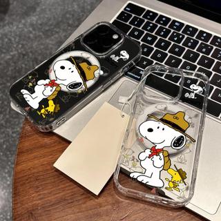 Ốp bảo vệ trong suốt họa tiết chó Snoopy dễ thương cho iPhone 11 12 Pro 13 Pro Max 15 Pro Max 14 16 Pro 16 Plus 17 Air 17 Pro 17 Pro Max Ốp điện thoại