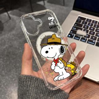 Ốp bảo vệ trong suốt họa tiết chó Snoopy dễ thương cho iPhone 11 12 Pro 13 Pro Max 15 Pro Max 14 16 Pro 16 Plus 17 Air 17 Pro 17 Pro Max Ốp điện thoại
