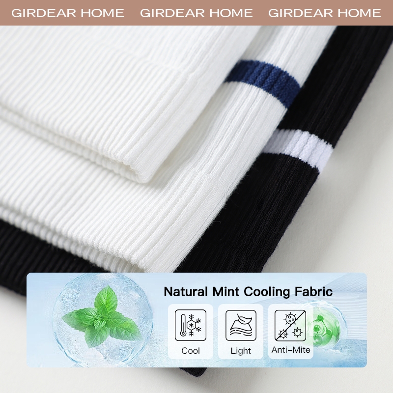 Girdear Home Áo Tank Top Sọc Dành Cho Nữ Mùa Hè - Cổ Tròn Không Tay Dây Rộng, Liền Vải Mát Mẻ Giảm Dáng Thoáng Khí,8511EA13