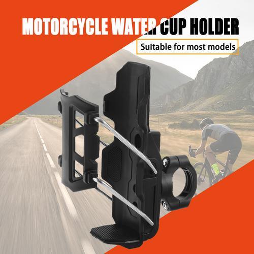 Giá đỡ đồ uống xe máy Giá đựng chai nước chống trộm Kích thước có thể điều chỉnh Giá đỡ đồ uống cho chai đường kính 1,26-3,15 Inch cho tay cầm & khung pomervn