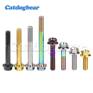 Bu lông titan mặt bích M10 x 20-100mm, ren 1.25mm, đầu lục giác - Phụ kiện xe máy