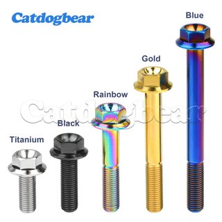 Bu lông titan mặt bích M10 x 20-100mm, ren 1.25mm, đầu lục giác - Phụ kiện xe máy
