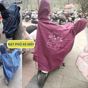 【Chủ đề gấu】Bạt Phủ Xe Máy ,Vải Oxford dày Bạt Che Xe Máy Bảo vệ khỏi mưa và nắng,áo mưa xe máy điện