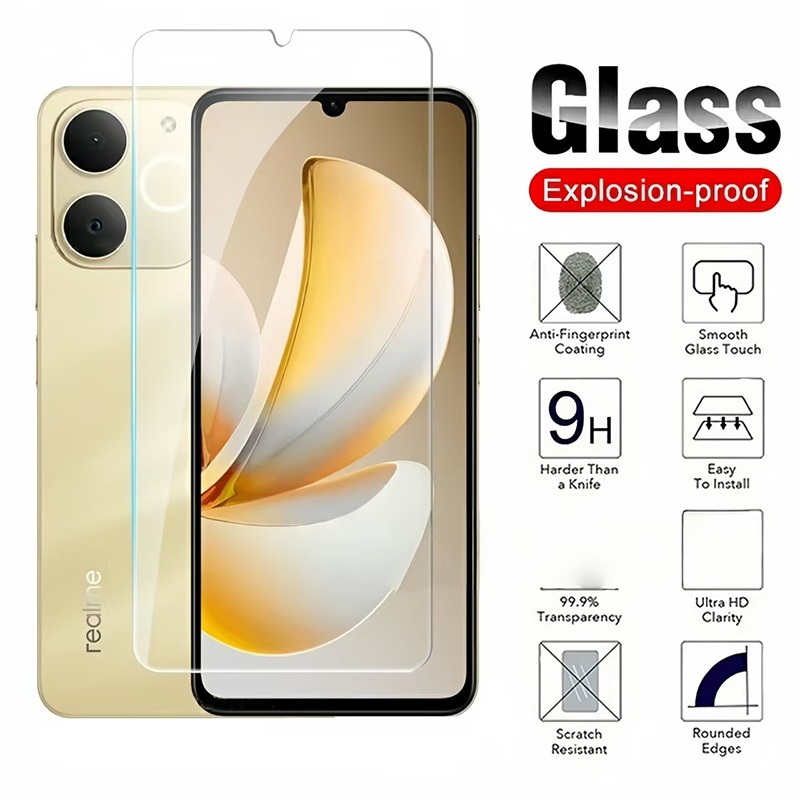 3in1 Realme Note 70 Phim kính cường lực trong suốt cho Realme Note70T Note 60 Note 50 Tấm bảo vệ màn hình cường lực trong suốt và Phim ống kính máy ảnh và phim mặt sau