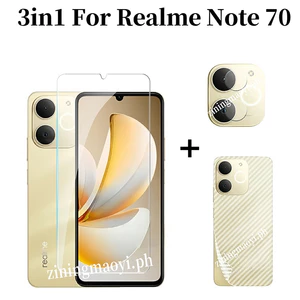 3in1 Realme Note 70 Phim kính cường lực trong suốt cho Realme Note70T Note 60 Note 50 Tấm bảo vệ màn hình cường lực trong suốt và Phim ống kính máy ảnh và phim mặt sau