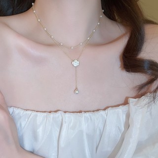 Vòng cổ xương đòn hai lớp, thiết kế sang trọng và tươi mới - Phụ kiện thời trang cao cấp