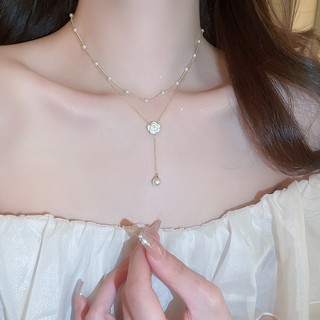 Vòng cổ xương đòn hai lớp, thiết kế sang trọng và tươi mới - Phụ kiện thời trang cao cấp