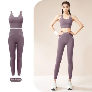 Quần và áo ngực thể thao mỏng thoáng khí, 78% nylon và 22% spandex, độ đàn hồi cao.