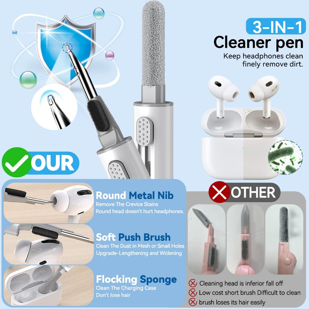 Đầu Tai Thay Thế Cho AirPods Pro (Thế Hệ 1 & 2) – Lỗ Thông Hơi Giảm Tiếng Ồn | Lưới bụi tích hợp | 4 kích cỡ (XS / S / M / L) | Trắng
